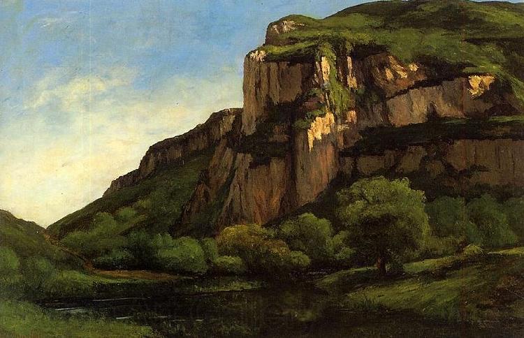 Gustave Courbet Rocks at Mouthier Norge oil painting art